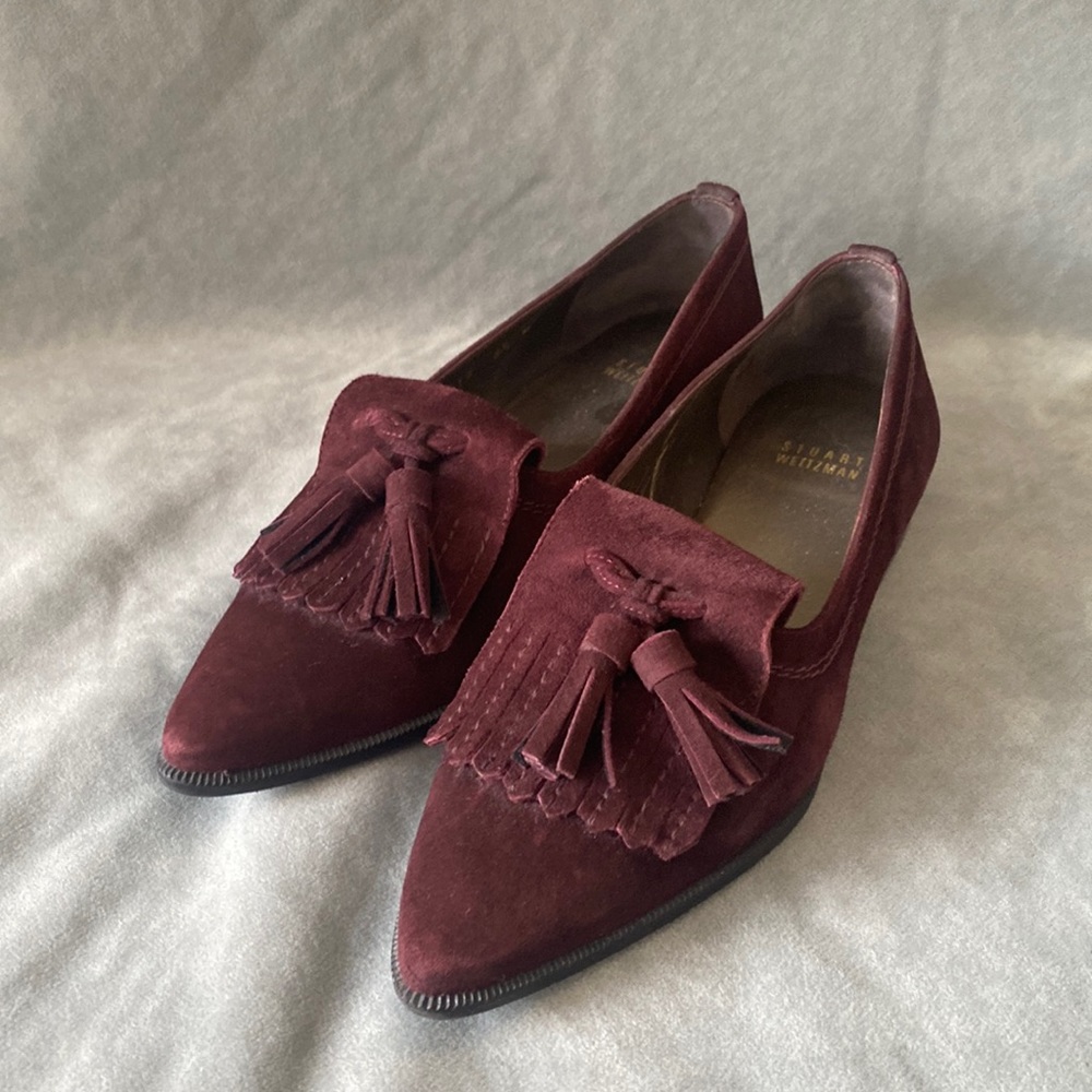 Stuart Weizmann flat loafers avatass tassle -size 6.5